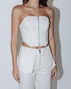 Corset Miuccia off white de algodão — Another Label