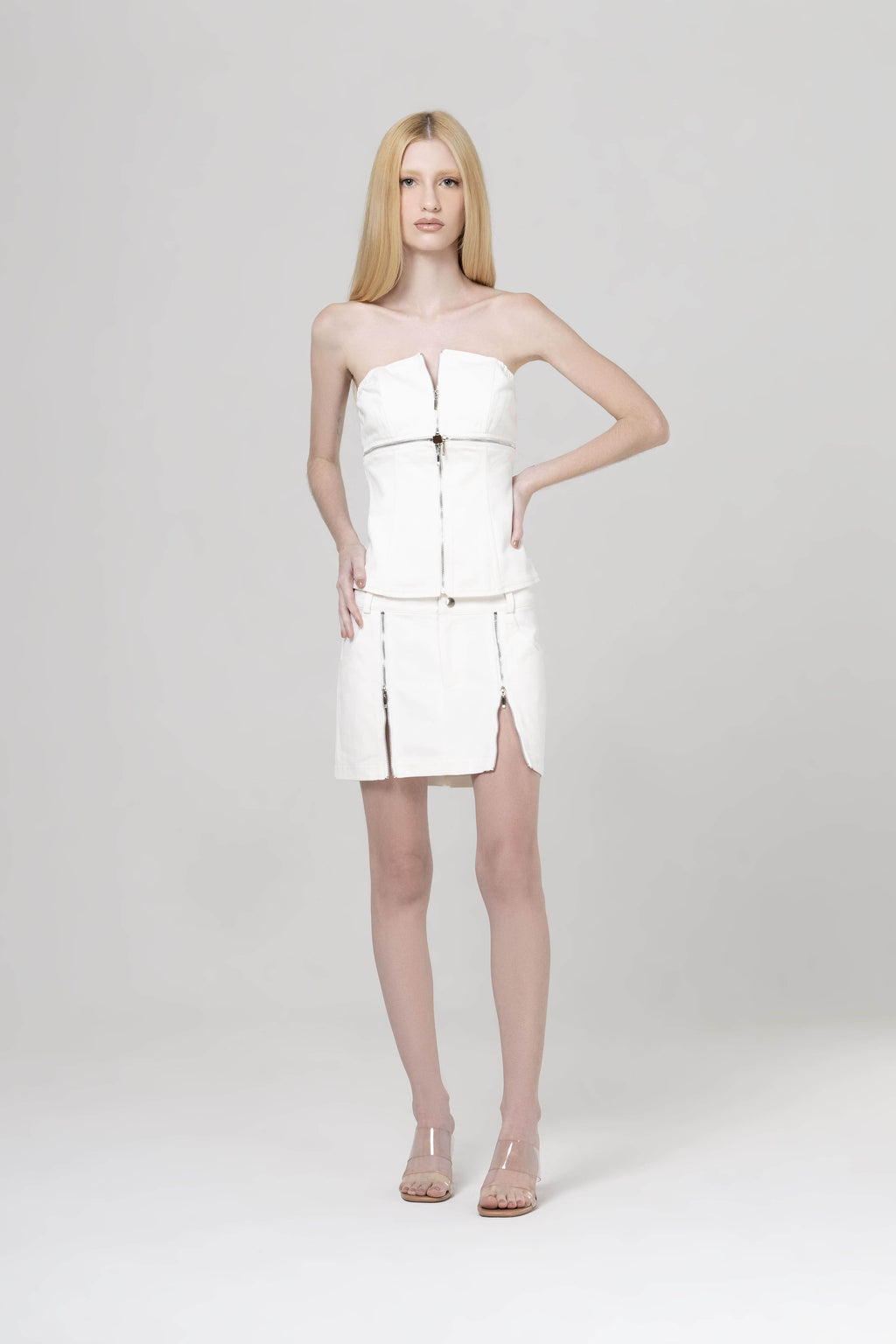 Corset Diane off white de algodão — Another Label (foto 3)