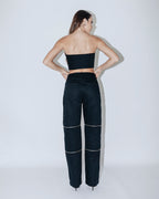Corset Miuccia preto de algodão — Another Label (foto 3)