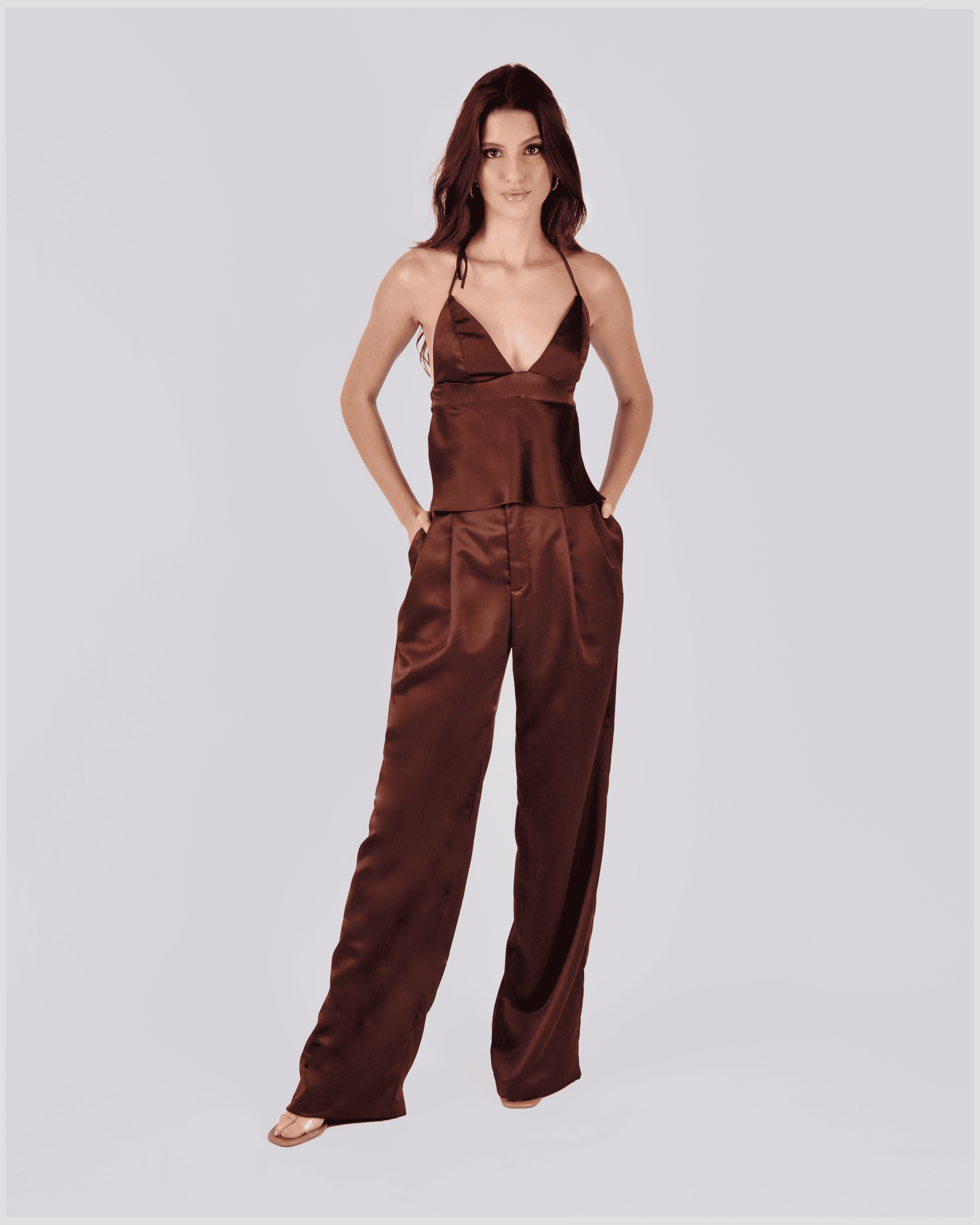 Calça Amanda marrom — Another Label