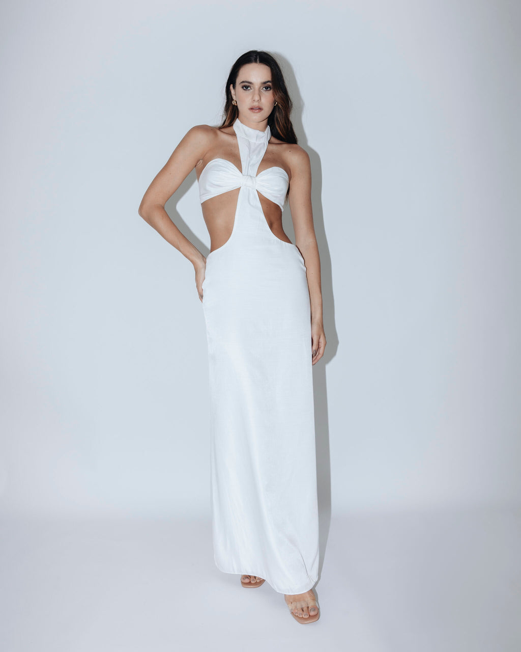 Vestido longo Gaia off white — Another Label