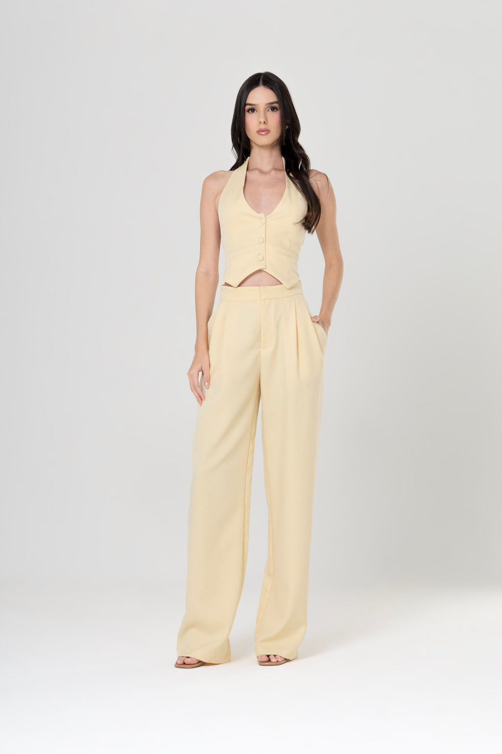 Calça Jenny manteiga — Another Label