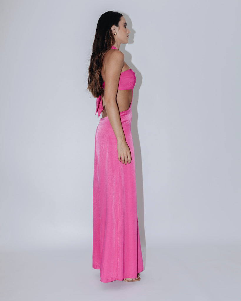 Vestido longo Gaia rosa — Another Label (foto 2)