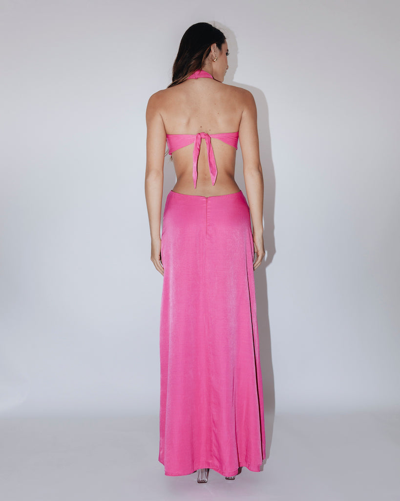Vestido longo Gaia rosa — Another Label (foto 5)