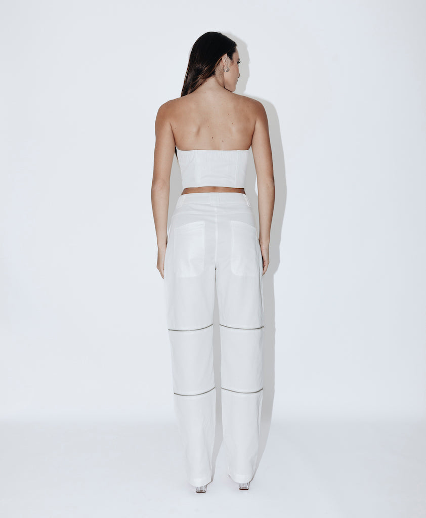 Corset Miuccia off white de algodão — Another Label (foto 3)