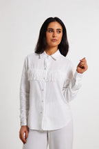 Camisa de linho Capuccino off white