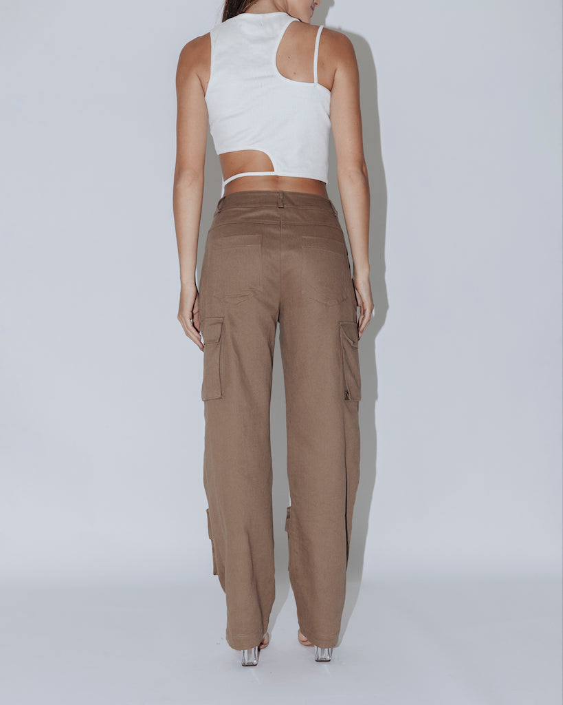 Calça Giorgia caqui — Another Label (foto 4)