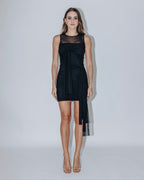 Vestido Donatella preto de tule — Another Label (foto 2)