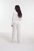 Calça de linho Espresso off white