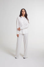 Camisa de linho Capuccino off white