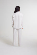 Camisa de linho Capuccino off white