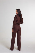 Calça de linho Machiatto brown