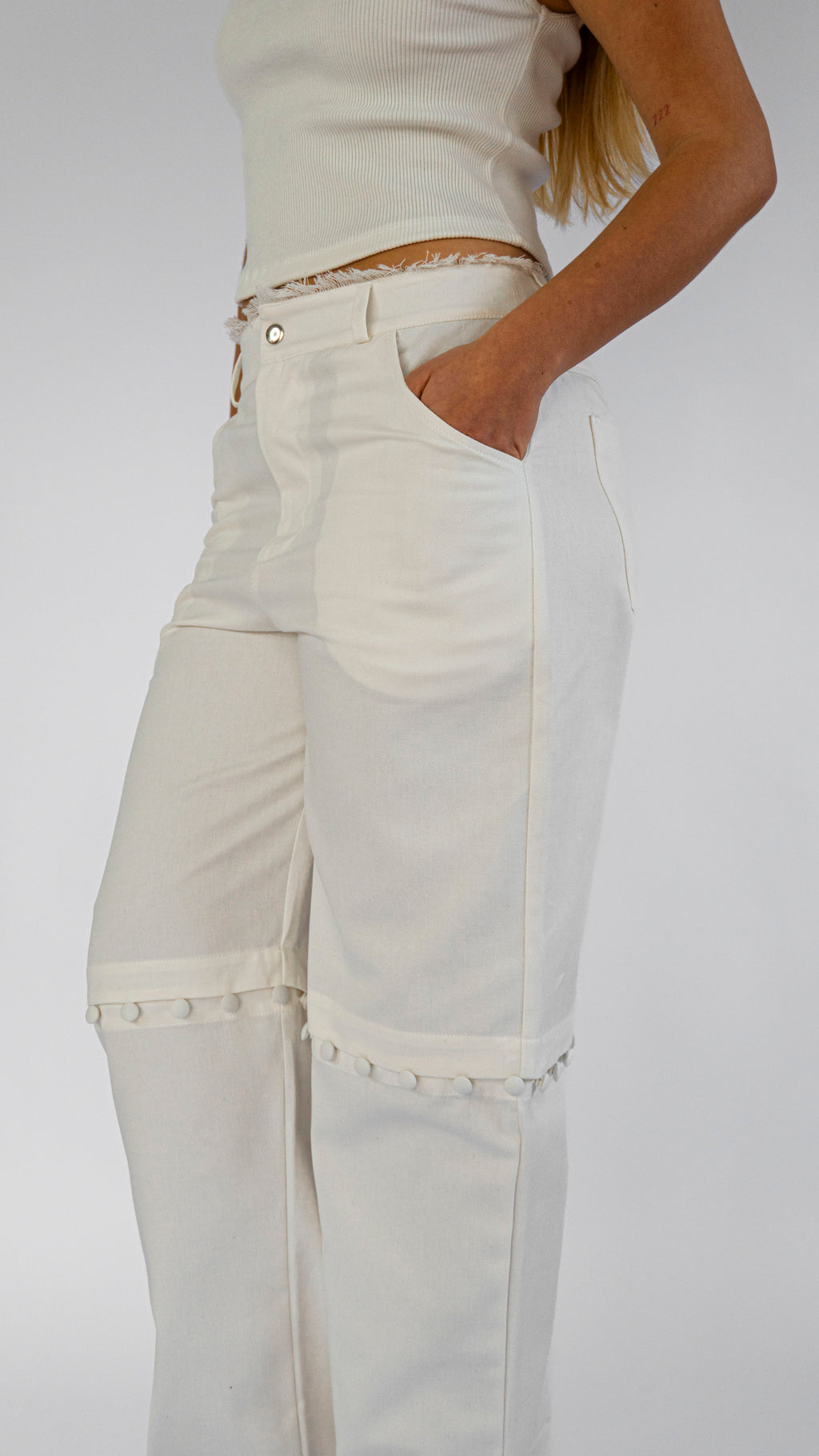Calça Valentina off white — Another Label (foto 4)