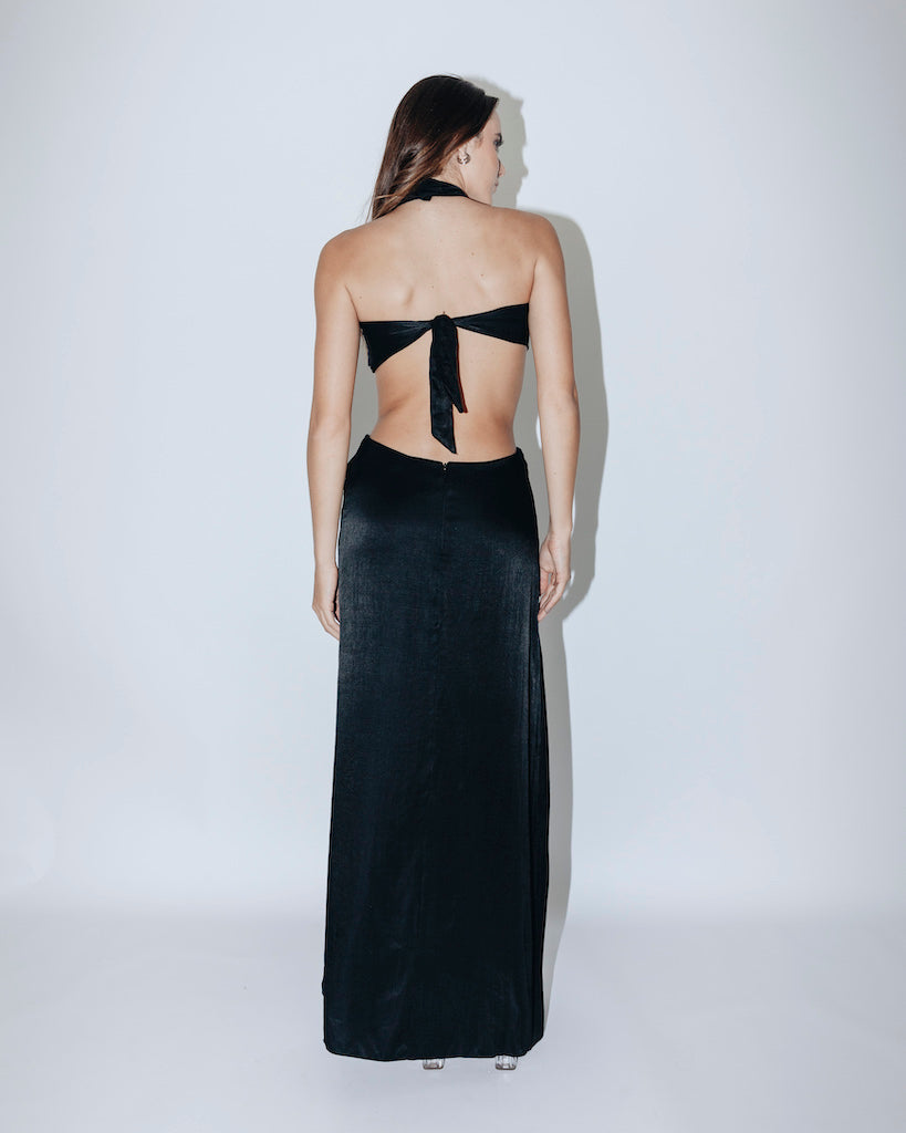 Vestido longo Gaia preto — Another Label (foto 4)