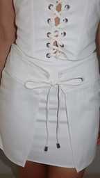 Saia Marylin off white de algodão — Another Label (foto 2)