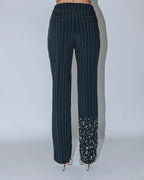 Calça Wanda alfinetes de risca de giz — Another Label (foto 3)